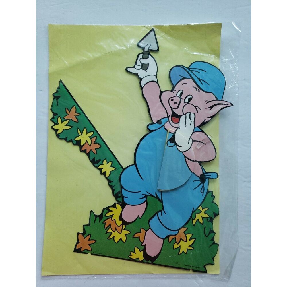 Disney Honeycomb Tissue Art‎ Centerpiece Little Pig NOS Sealed U166